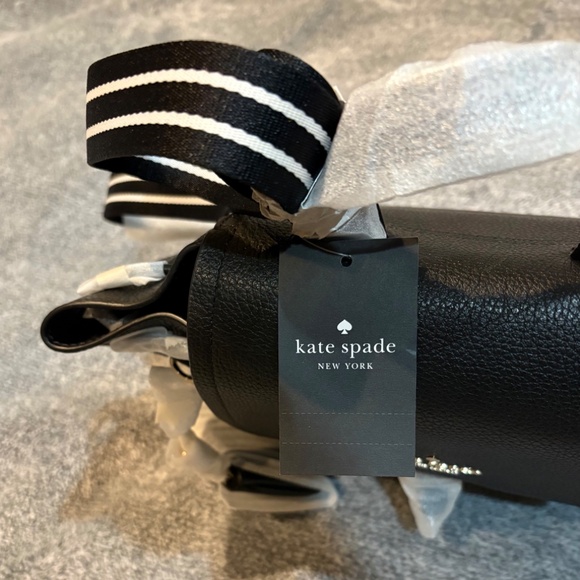 Kate Spade Black Pebbled Leather Backpack